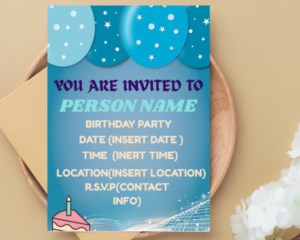 Blue background with blue balloons