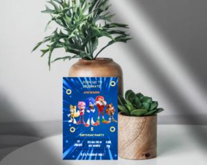 SONIC THE HEDGEHOG INVITATION
